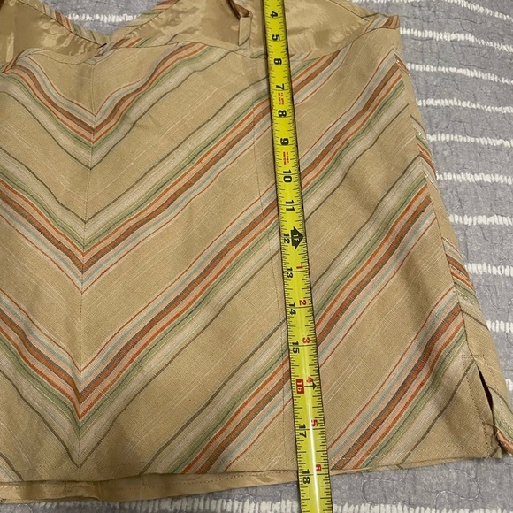 y2k Linen Beaded Chevron Spaghetti Strap 70s Style Festival Tank Cami Sz XL NWT - Picture 5 of 7